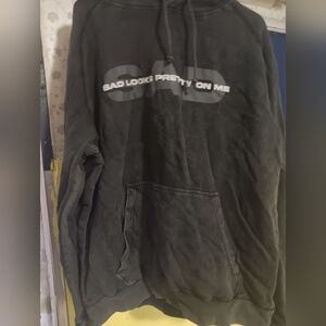 RIVALS Graphic Hoodie. "Sad Look Pretty On ME." L